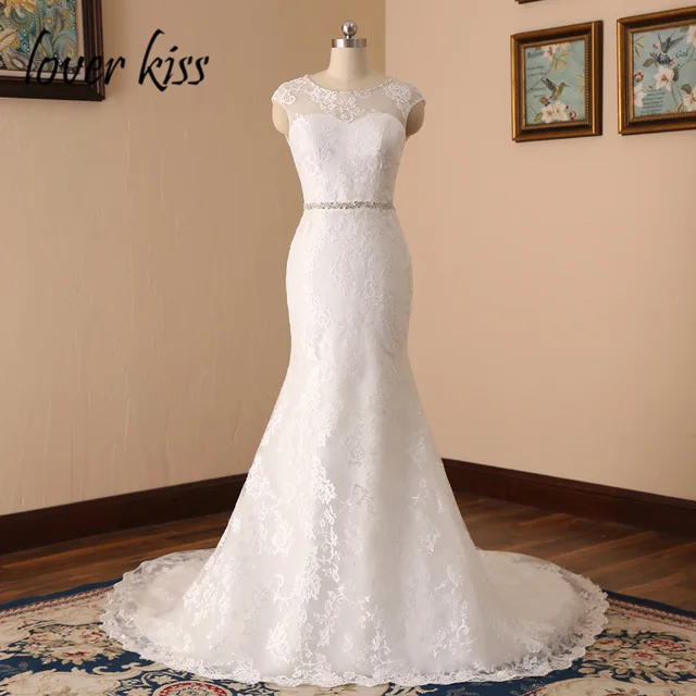 Lover Kiss Vestido De Noiva Elegant Real Photo Fl Lace Mermaid Lover Kiss Vestido De Noiva Elegant Real Photo Fl Lace Mermaid Wedding Dresses Open Back Jewelled