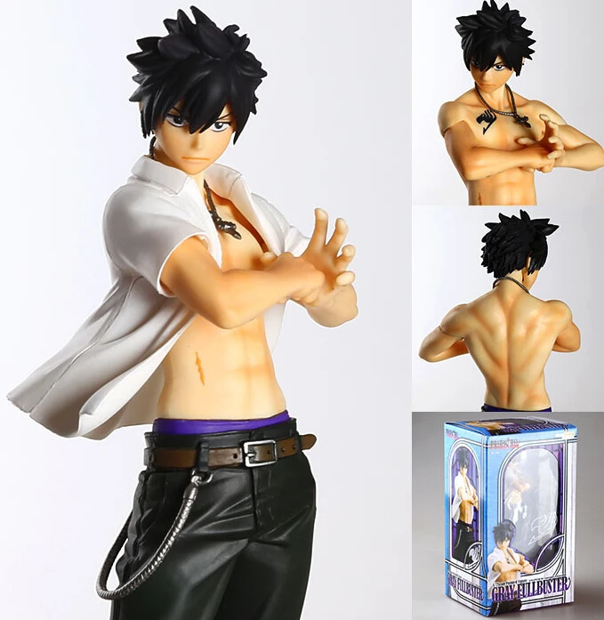 

23cm Anime Fairy Tail Gray Fullbuster Action Figure PVC Collection figures toys for christmas gift brinquedos with Retail box