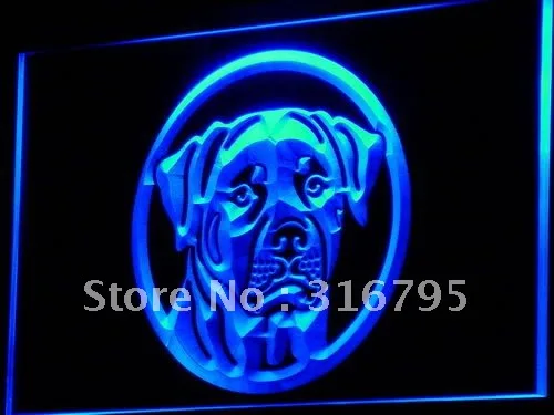 

i684 Rottweiler Dog Breed Pet Shop LED Neon Light Light Signs On/Off Switch 20+ Colors 5 Sizes