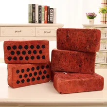 1 шт. креативность Забавный Хлопок ядро моделирование Подушка «кирпич» подушка в виде бревна Batten креативные Плюшевые игрушки Детская игра высокоэластичная