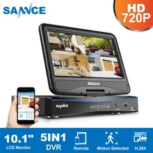 SANNCE 5в1 720P HD видео мониторинг комбинированная система 1080N 8CH DVR NVR HVR Сеть CCTV система безопасности с 1080N 10," lcd