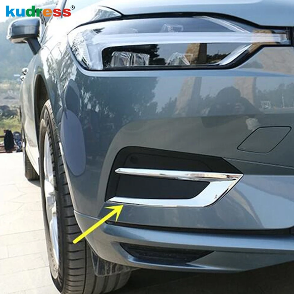 SOFEIYA Fog Light Decor Fog Lamp Frame Cover ABS Trim Chrome Front Set 2x Accessories For