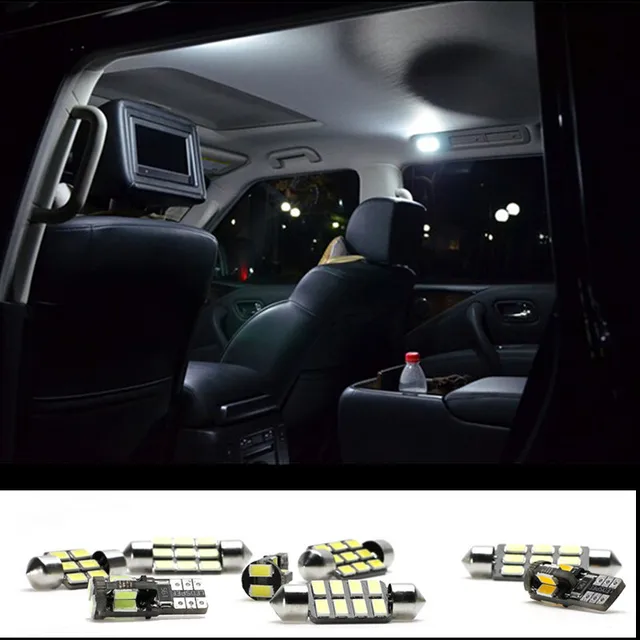7pcs Led Bulb Interior Lights Package Kit For Toyota Camry 2007 2017 7pcs Led Bulb Interior Lights Package Kit For Toyota Camry 2007 2017 Trunk Door Step