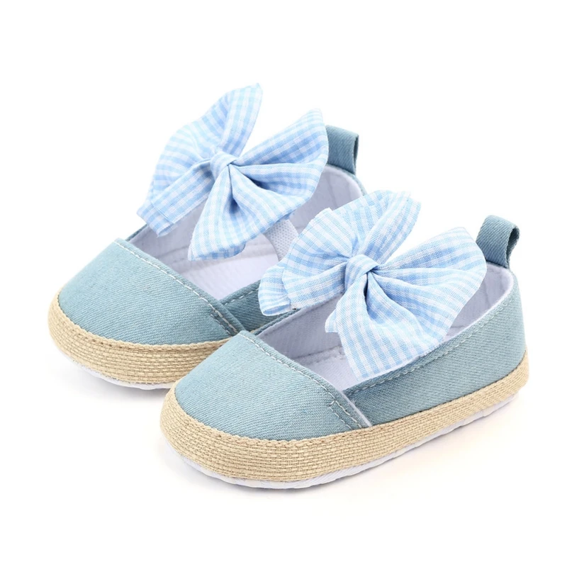 Baby Girl Shoes Spring Autumn Bow Classic Canvas Cotton Baby Girl Shoes The First Walkers Fashion Comfort Baby Girl Shoes