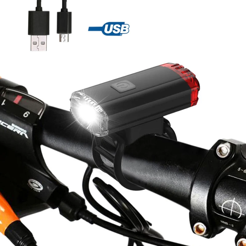 

Bike Helmet Light Ultralight USB Rechargeable Front Bicycle Headlamp Safety MTB Cycling Warning Light