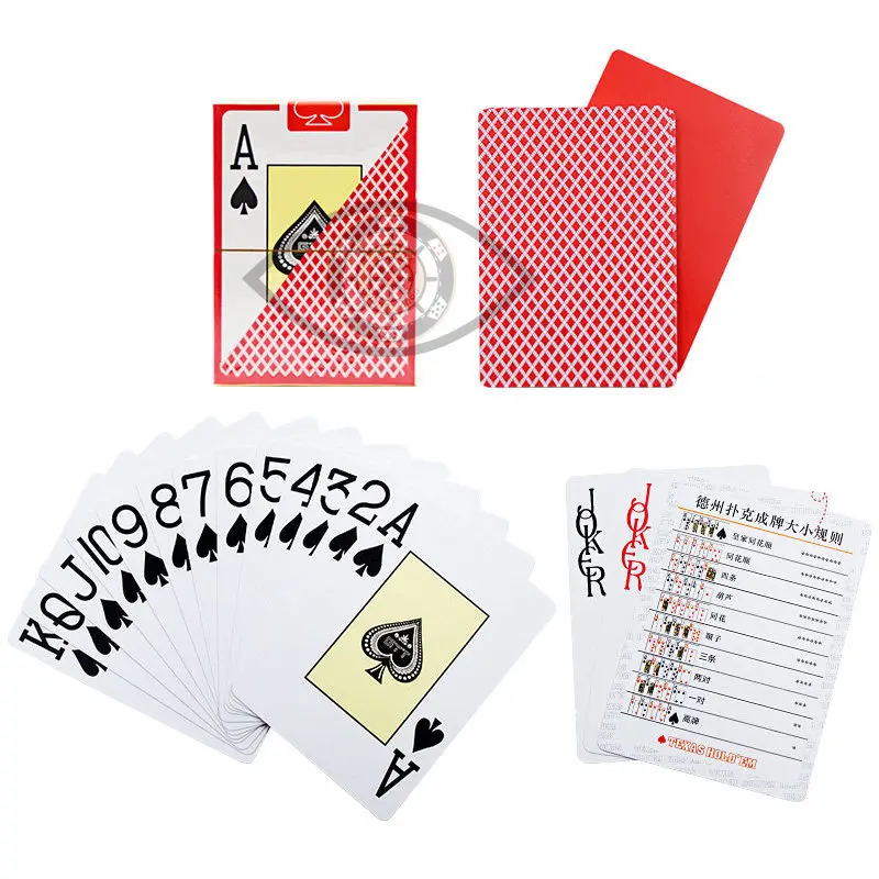 Невидимые помеченные игральные карты Техасский Холдем пластиковые помеченные накрученные покерные карты Волшебные инфракрасные контактные линзы азартные обман