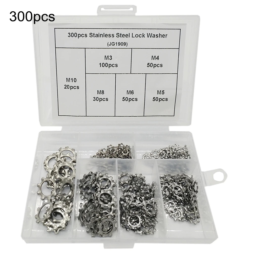 Buy 300pcs Stainless Steel Lock Washers Spring Split
