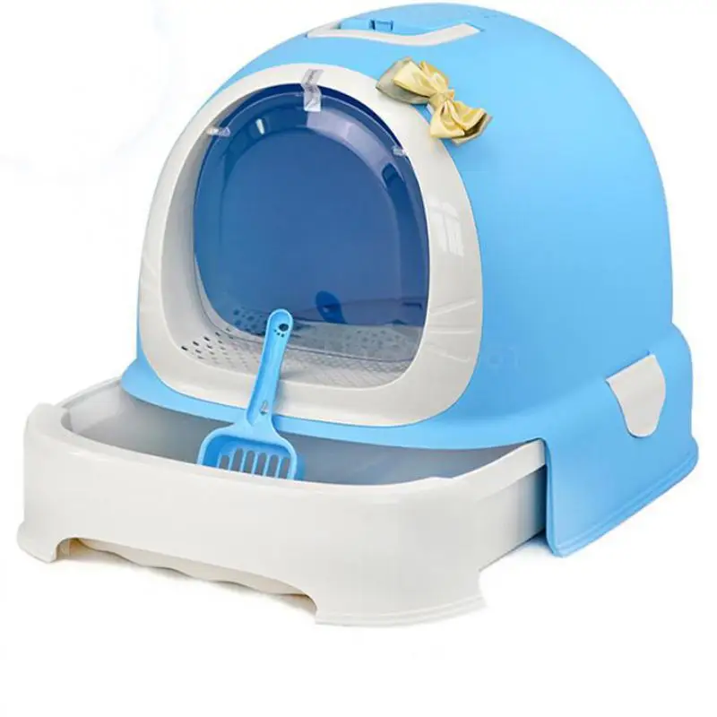 

Cat Sand Basin Closed Drawer Toilet Large Cat Litter Box Spill Prevention Enclosed Basin Of Cat Shit Deodorant