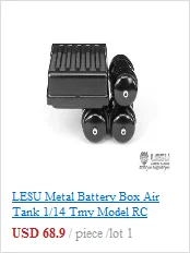 LESU металлическая выхлопная коробка D для 1/14 Tmy MAN Bz 1851 RC Тягач Модель TH02319