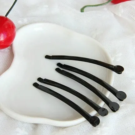 

250pcs Bobby Pin black Bobby Pins with 8mm Round Pad (60mm)