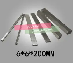 HRC60 6*6*200 мм быстрорежущая сталь острой стали стальные заготовки лезвие на плоской подошве HSS Токарный инструмент DIY нож Материал, токарный