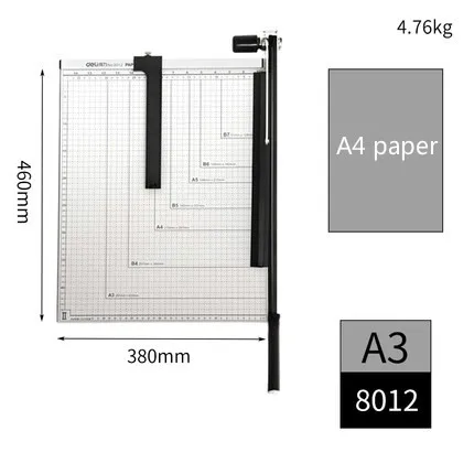 Для кулинарно-деликатесной продукции Бумага ручной резак триммер A4 B5 гильотина офисный документ Фотобумага SIM карты резак Ножи с аппарата для снятия зубного камня Сталь Бумага резак - Цвет: 8012