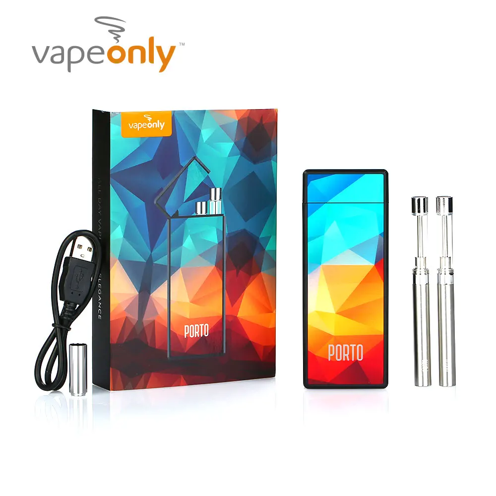 Оригинальный VapeOnly Порто начальный комплект pcc 800 мАч встроенный аккумулятор 2.2ohm Порто сопротивление катушки Порто зарядный чехол