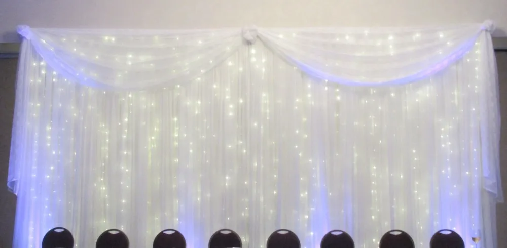 Wedding Curtain Swag And 10x20ft Backdrop Silk Fabric Draping For