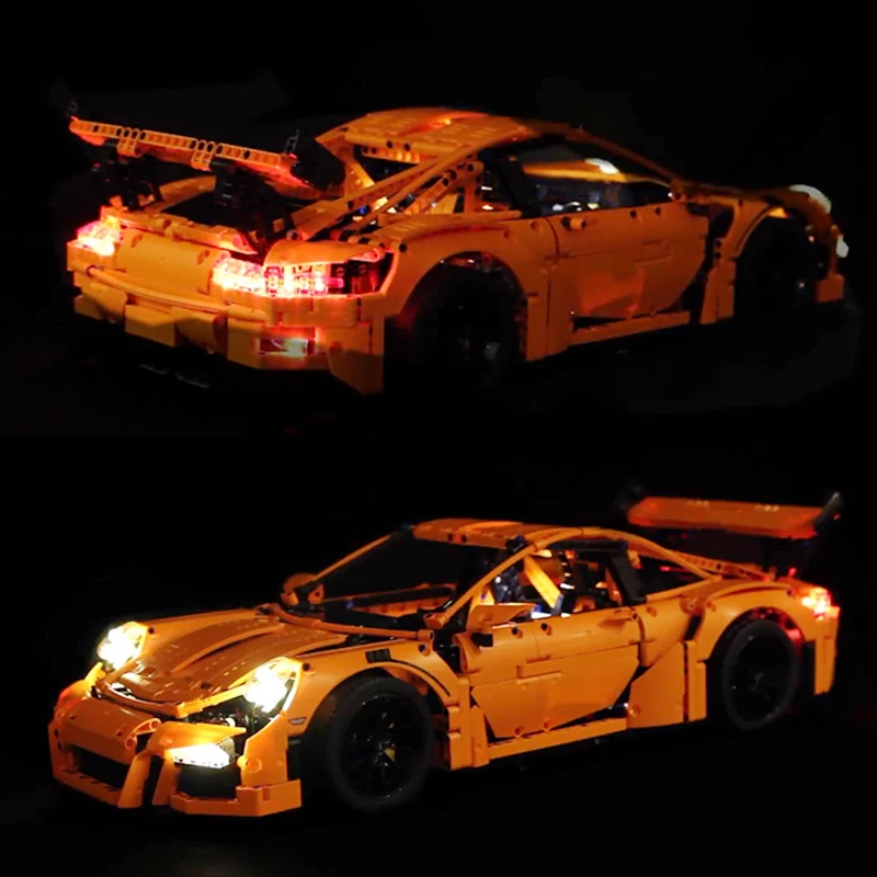 

led Light Set For lego technic Porsche Building Blocks Model Led Light kit Compatible With Lego 42056 20001(ONLY LIGHT SET)