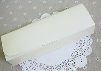 

Free shipping 20 pcs/ot High Quality creamy white macaron box packaging drawer type biscuit cooky boxes 21.4*6.8*4.1CM