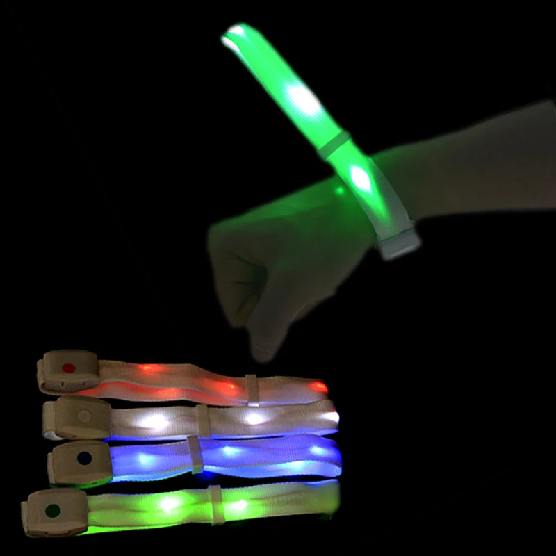 12pcs Remote Control Led Bracelet Size Adjule Nylon Flashing 12pcs Remote Control Led Bracelet Size
