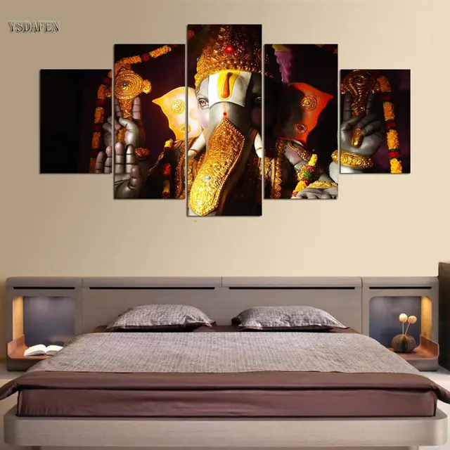 Wall Art Pictures Home Woonkamer Decor Ganesha Poster 5 Stuk Olifant ... Wall Art Pictures Home Woonkamer Decor Ganesha Poster 5 Stuk Olifant ...