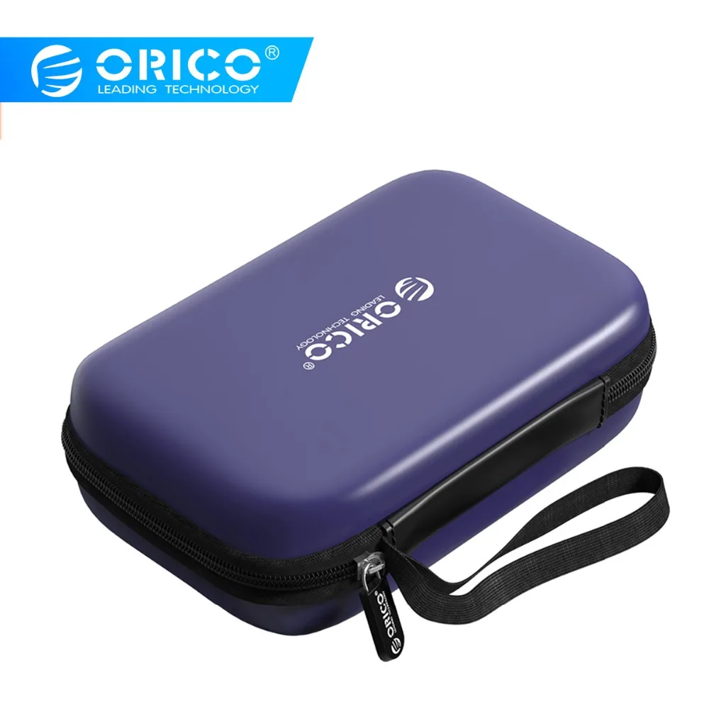 

ORICO Earphone Storage Bag Power Bank Case for 2.5 Hard Drive U-Disk USB Cable External Carrying Case With Interlayer Design