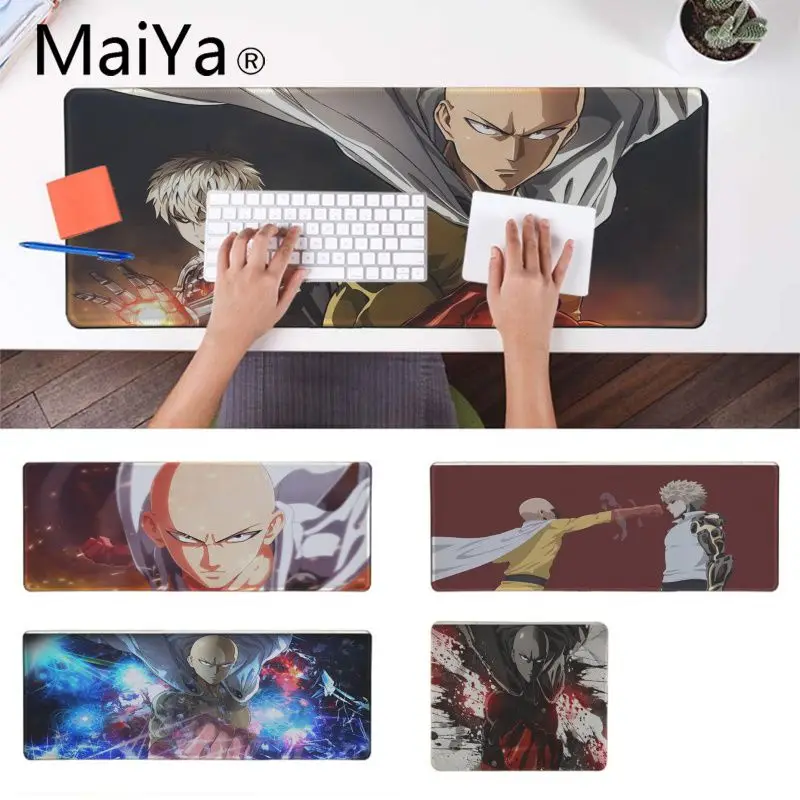 

Maiya Hot Sales Anime One punch man Gamer Speed Mice Retail Small Rubber Mousepad Free Shipping Large Mouse Pad Keyboards Mat