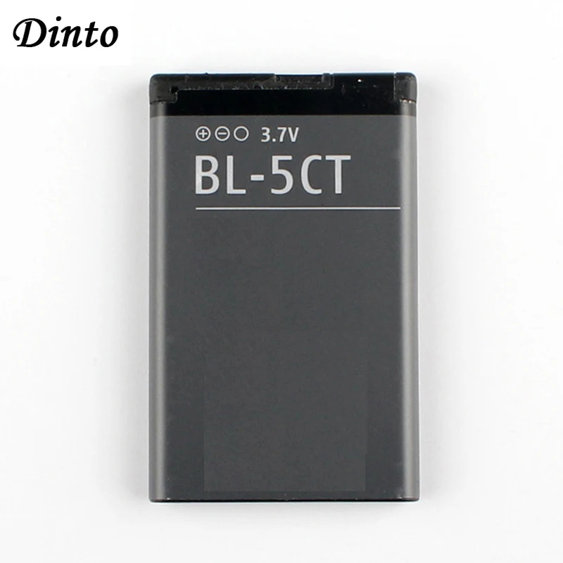 Dinto 1pc 1050mAh Replacement Phone Battery BL-5CT BL5CT Batteries for Nokia 3720 5220 5220XM 6730 6330 6303i C5-02 BL 5CT