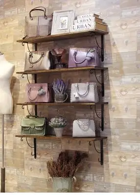 

Vintage wall shelves. A display rack for a clothing store8806