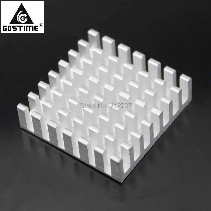 500 шт. в партии Gdstime алюминий 28x28x8 мм IC светодиодный фонарь радиатор GD030|heat sink|heatsink