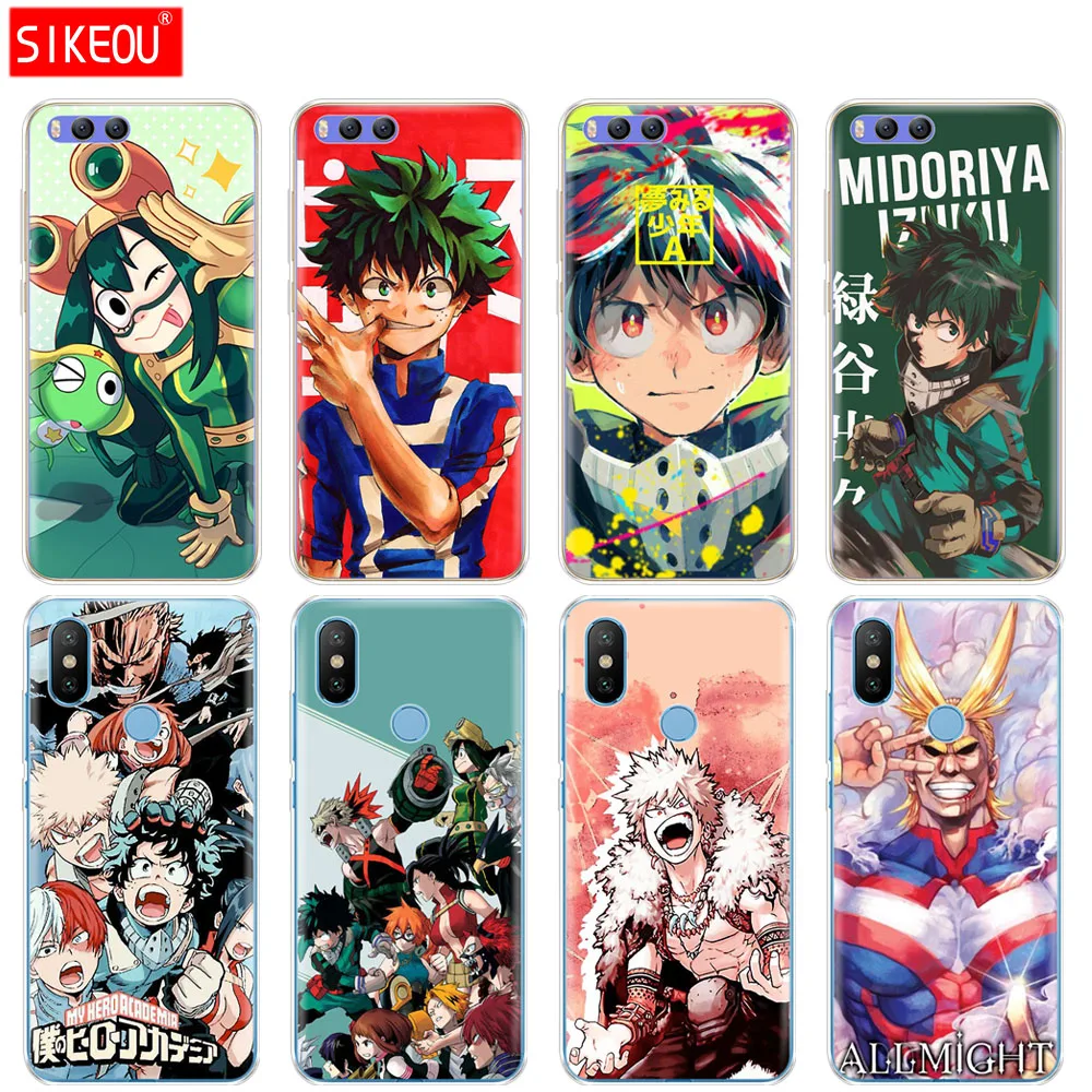 Силиконовый чехол SIKEOU My Hero Academy Anime для Xiaomi Mi A1 A2 5 5S 5X 6 Mi5 MI6 NOTE 3 MAX Mix 2 2S|Бамперы| |