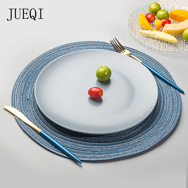 JueQi 1pcs Placemats PVC Placemat Bar Mat Plate Mat Table Mat Set Kitchen Hot Pads
