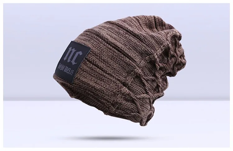 Стильные шапочки Skullies, зимняя мужская шапка, Толстая теплая зимняя мужская шапка, толстая шапка s Beanies, Зимняя мужская шапка toucas gorros