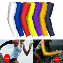 Нарукавники, баскетбольные дышащие на открытом воздухе езда на велосипеде Бег Пеший Туризм подогреватели руку протекторы анти-УФ нарукавники сжатия