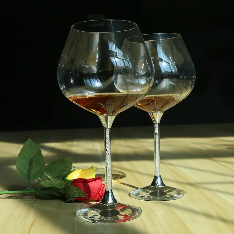 Crystal wine glass cups for wedding tulip shape wedding red wine