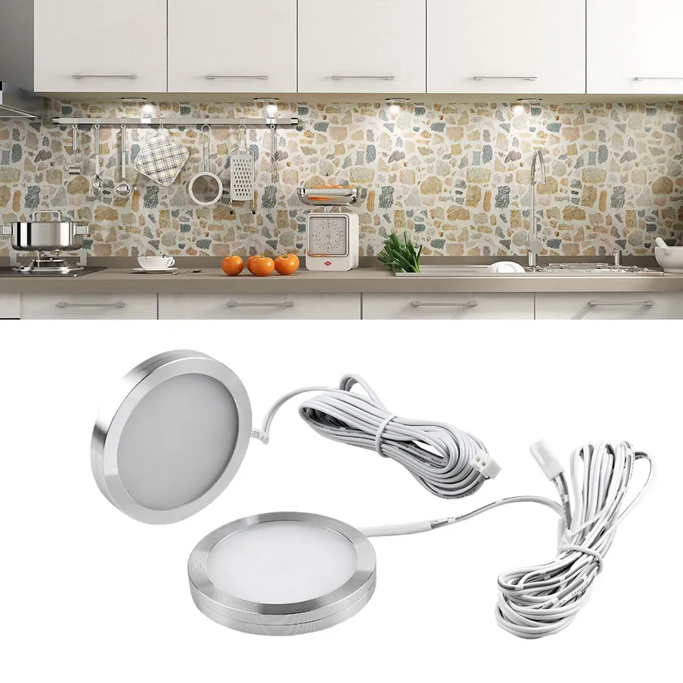 2 5w Led Under Cabinet Lights Puck Light Ultra Thin Round Decorative Home Kitchen Hanging Case Cupboard Furniture Lighting 2 5w Led Under Cabinet Lights Puck Light Ultra Thin Round Decorative Home Kitchen Hanging Case Cupboard Furniture Lighting