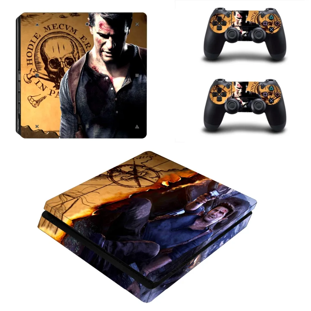 Uncharted 4Vinyl Skin Decal PS4 Slim Sticker for Playstation 4 Slim