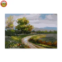 Картина по номерам художественная краска по номерам Европейский пейзаж домашний декор живопись декоративная живопись нарисованная их раскраска