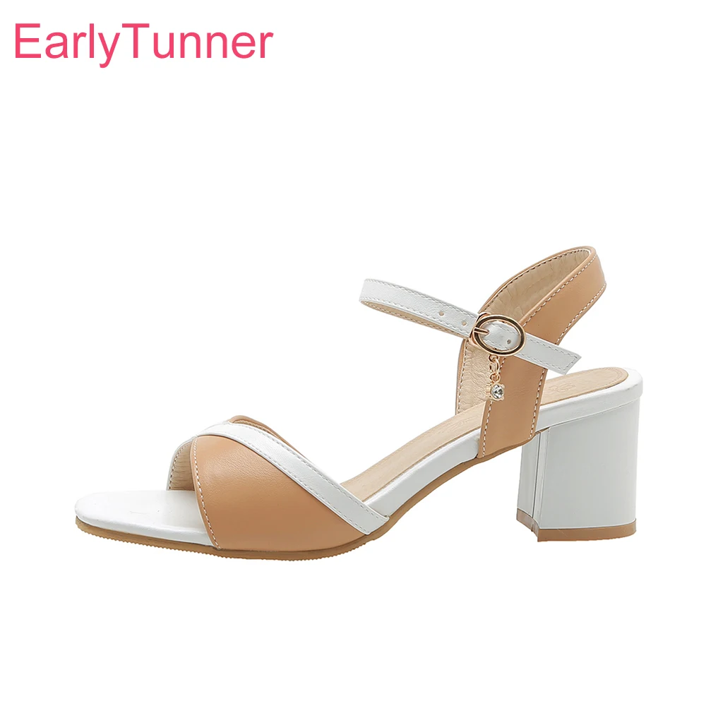 

2019 Brand New Vogue Apricot Pink Women Formal Sandals Sexy High Heels Office Lady Shoes EB234 Plus Big Small Size 10 32 43 46