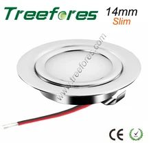 50 шт. 3 Вт 12 В 280Lm Мини светодиодный прожектор лампа для потолочного шкафа обеденного освещения CE RoHS нержавеющая сталь