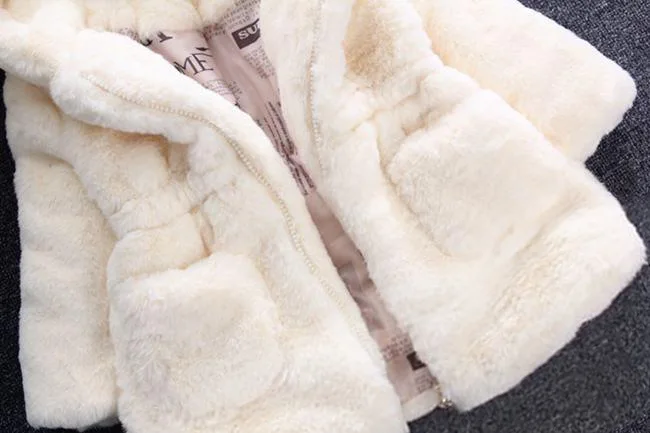 Осенне-зимняя весенняя одежда пальто с искусственным мехом для девочек куртка с хлопковой подкладкой для девочек пальто с мехом детская утепленная одежда HW2026