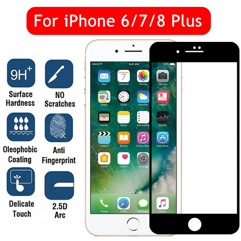 

lphone 6 s 6s 7 8 plus iphone7plus for iphone 8plus 6plus front glass clear sheet cam foil aiphone tremp cam screen protection