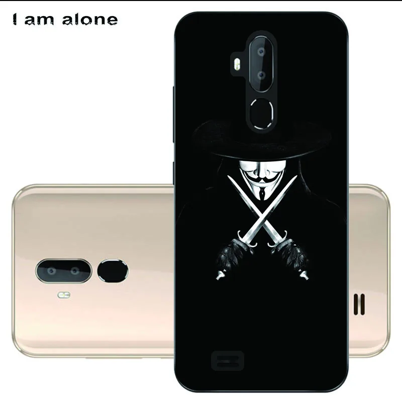 Чехлы для телефонов I am alone для Oukitel C12 Pro, 6,18 дюймов, модные чехлы из мягкого ТПУ для мобильных телефонов с цветочным рисунком для Oukitel C12 Pro - Цвет: Black TPU S24