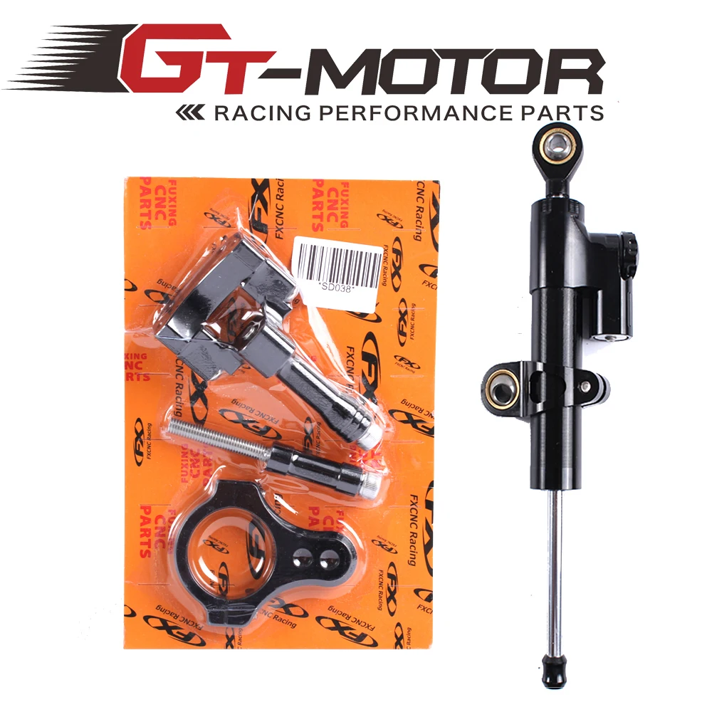 GT Motor CNC Steering Damper Complete Set for YAMAHA YZF R25/R3 2013 2016motor brushmotor