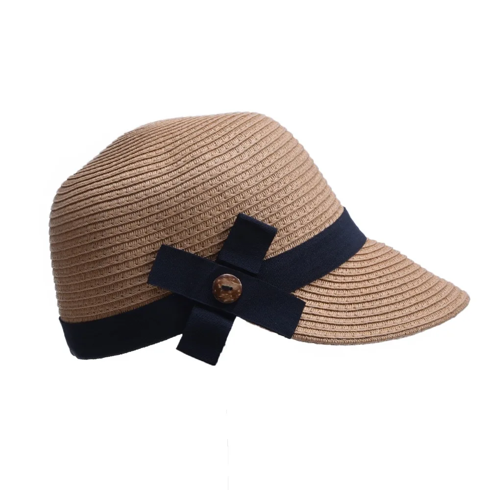 

Equestrian Kentucky Derby Hats Visor Sobrero Sun Hats for Women Man Large Brim Straw Hat With Bow Summer Hat For Women Beach Cap