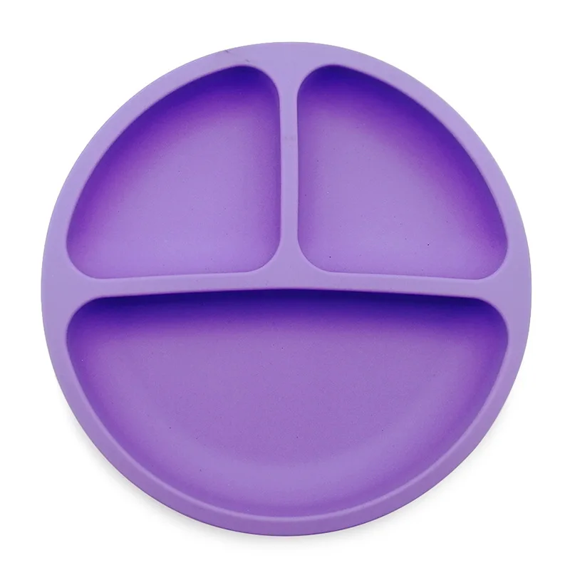 Baby Silicone Dining Plates Toddler Kids Lovely Smile Face Lunch Tableware Kitchen Fruit Dishes Children Feeding Dinner Bowls