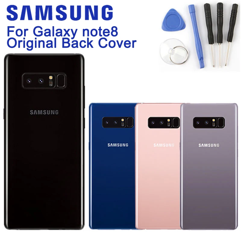 Оригинальная задняя крышка батарейного отсека Samsung стеклянный корпус для SAMAUNG Note8