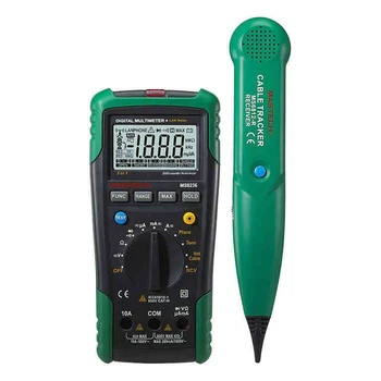 

MASTECH MS8236 Digital Multimeter 2-in-1 Auto Range Network Cable Track Tester Wire Line Telephone Tracker network analyzer