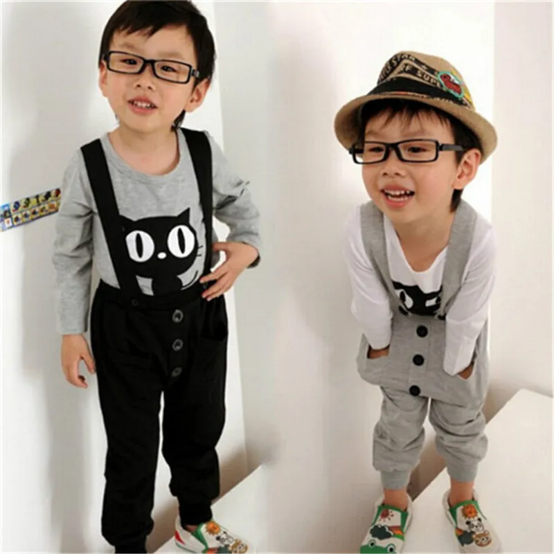 2015 new retail selling children's Clothing Sets cotton T shirt+ bib