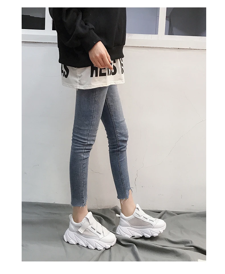 Sneakers Women Wedge Yellow Sneakers Casual Sport Shoes Woman Sneakers trainers Women baskets chaussures femme