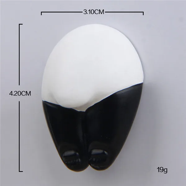 Panda Animal Bear Upper Half Body and Butt Fridge Magnets Figures Toys - 9