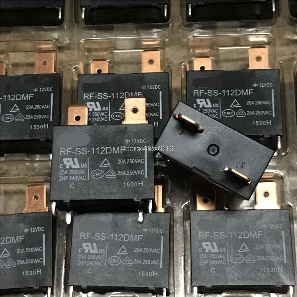 2PCS 4Pins 12V RF-SS-112DMF 20A 250VAC Relay