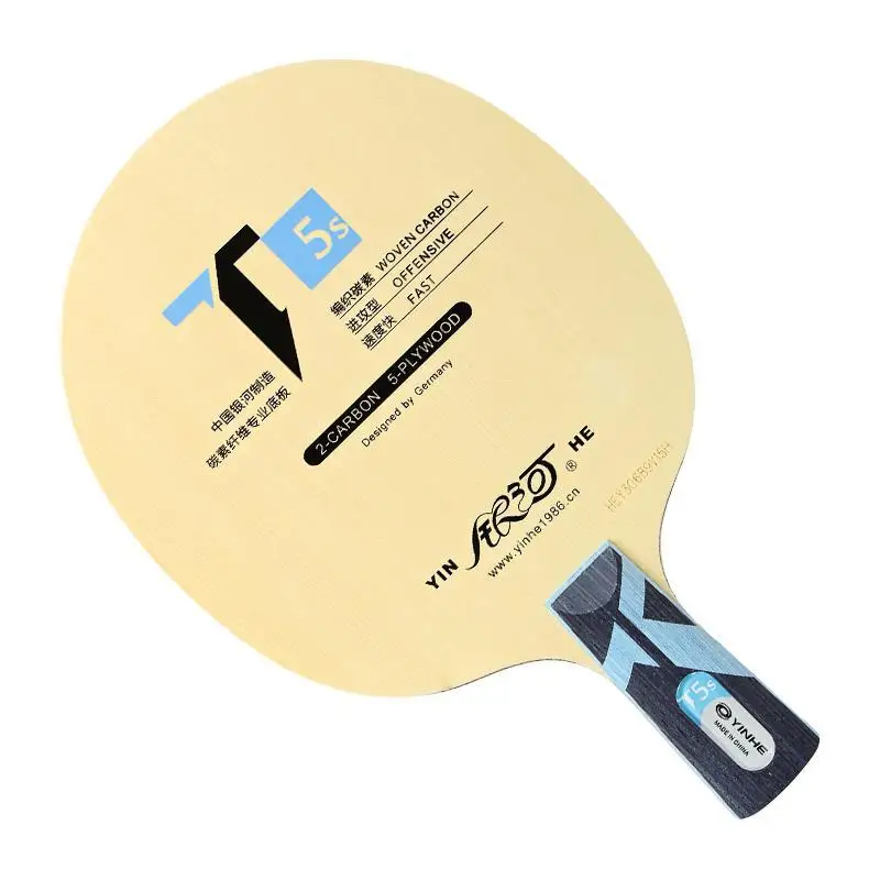 Yinhe Galaxy T 3s 5s 6s Pro Hinoki+ карбоновый стол Tenis Blade ракетка для Пинг-Понга Летучая Мышь - Цвет: short handle